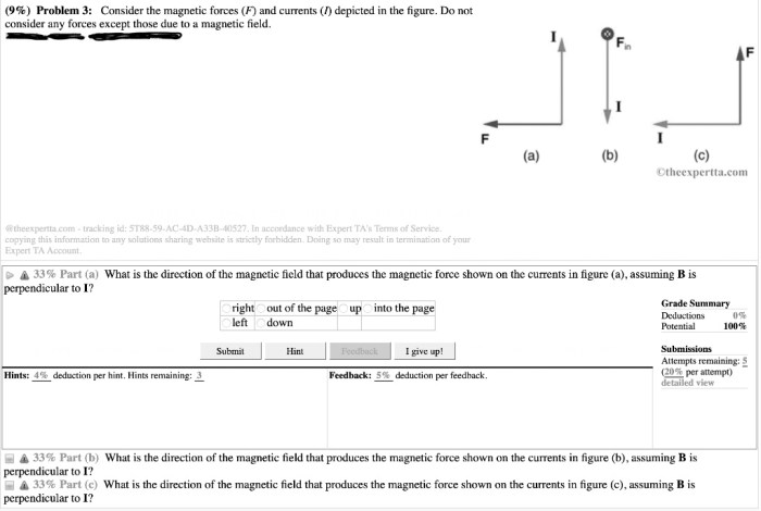 Consider the magnetic fields and currents depicted in the figure.